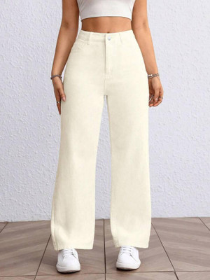 HUNTER HAYES Straight Fit Women Beige Jeans