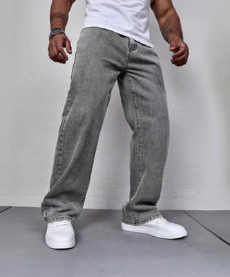 DENIM LOOK Loose Fit Men Grey Jeans