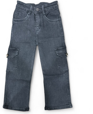 ICONIC ME Straight Fit Girls Dark Grey Jeans