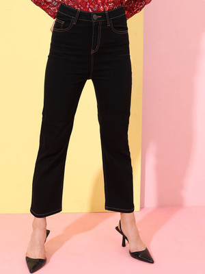 Tokyo Talkies Flared Women Black Jeans