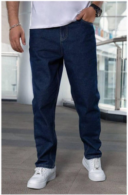 M Q Denim Loose Fit Men Dark Blue Jeans