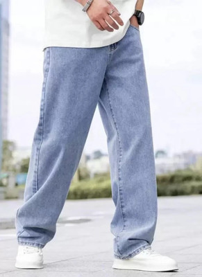 Playfeel Loose Fit Men Light Blue Jeans