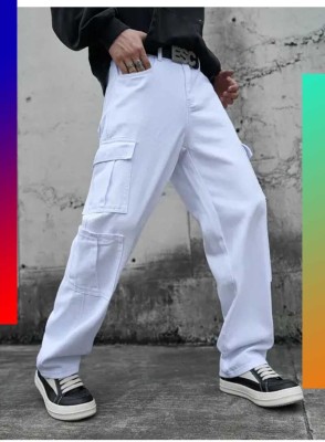 Belvinss Slim Men White Jeans