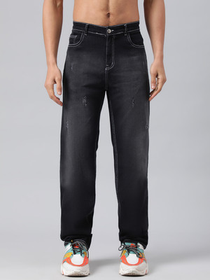 KOTTY Straight Fit Men Black Jeans