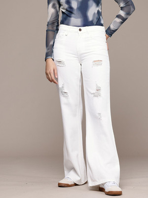 Roadster Flared Women White Jeans