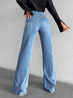 Herway Relaxed Fit Women Blue Jeans