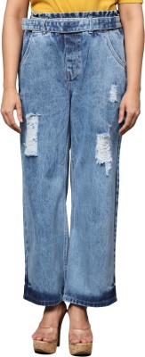 AngelFab Flared Women Blue Jeans