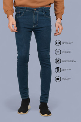 Lzard Slim Men Dark Blue Jeans