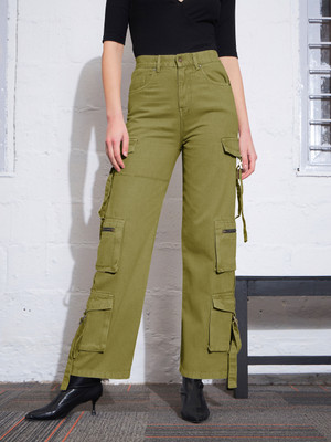 SASSAFRAS Straight Fit Women Green Jeans