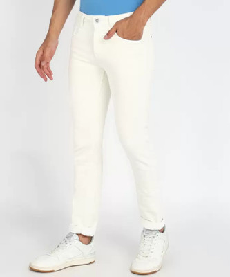 CABRRR Slim Men White Jeans