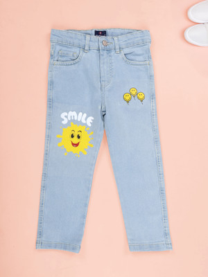 KiddoPanti Regular Baby Boys Light Blue Jeans