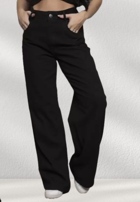 linaria Loose Fit Women Black Jeans