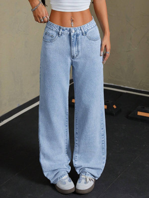 Glossia Boyfriend Women Light Blue Jeans