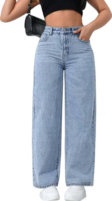 CHKOKKO Straight Fit Women Blue Jeans