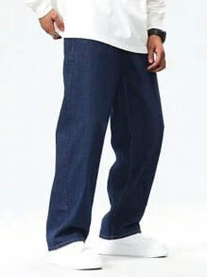 HouseOfCommon Straight Fit Men Dark Blue Jeans