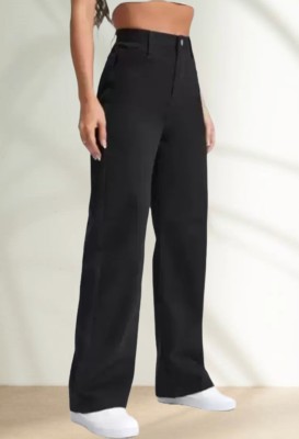 linaria Loose Fit Women Black Jeans