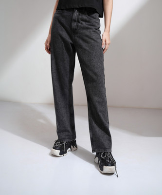 Tokyo Talkies Straight Fit Women Grey Jeans