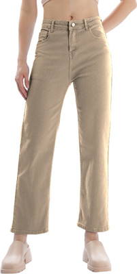 Indo Scott Regular Women Beige Jeans