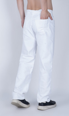 Moda Rapido Regular Men White Jeans