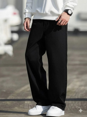 DYENE Loose Fit Men Black Jeans