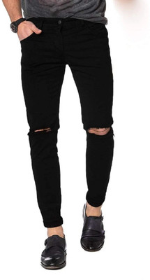 flete Slim Men Black Jeans