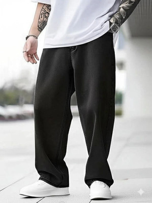 METRONAUT Loose Fit Men Black Jeans