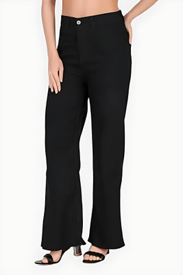 Fgj Straight Fit Women Black Jeans