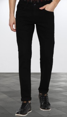 POKHINDA Skinny Men Black Jeans