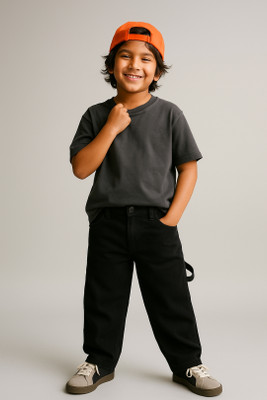 TALES & STORIES Regular Boys Black Jeans