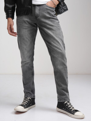 HIGHLANDER Tapered Fit Men Dark Grey Jeans
