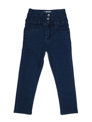 Ywee Slim Girls Dark Blue Jeans