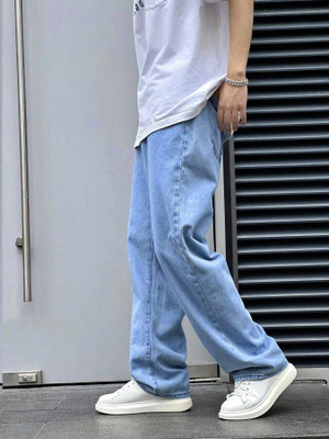 HouseOfCommon Straight Fit Men Light Blue Jeans