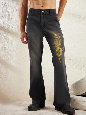 FUGAZEE Flared Men Black Jeans