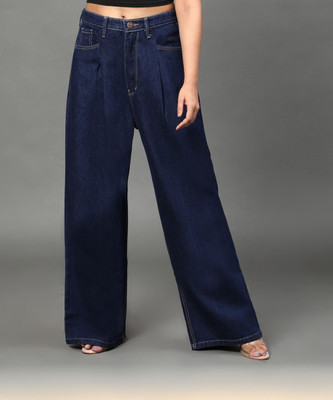 AngelFab Flared Women Blue Jeans