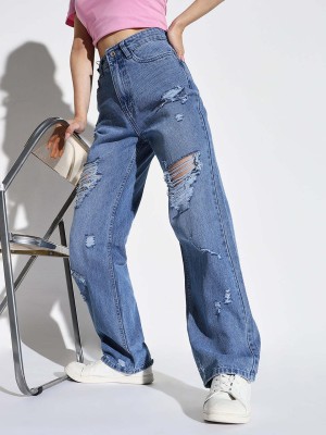 Showoff Loose Fit Women Blue Jeans