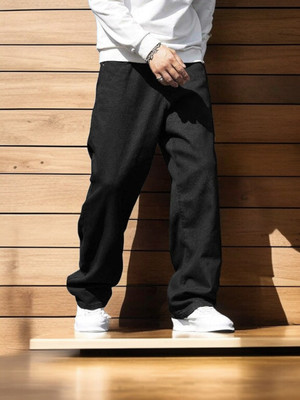 Denimdare Loose Fit Men Black Jeans