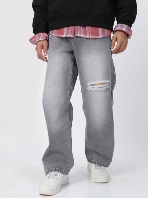 Urbano Fashion Loose Fit Men Grey Jeans