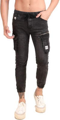 Masher Jogger Fit Men Black Jeans