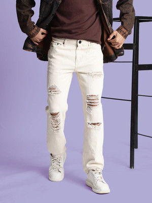 Bene Kleed Relaxed Fit Men Beige Jeans