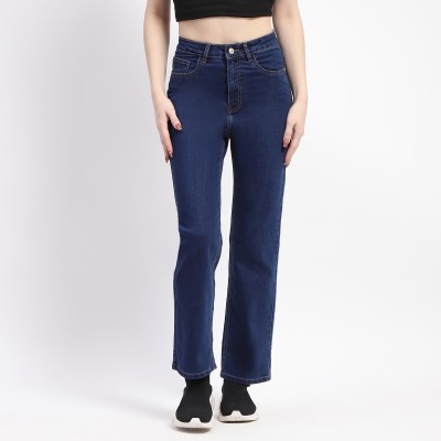 MADAME Straight Fit Women Dark Blue Jeans