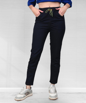 KONFY Boyfriend Women Dark Blue Jeans