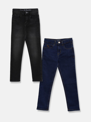 TALES & STORIES Regular Boys Multicolor Jeans(Pack of 2)