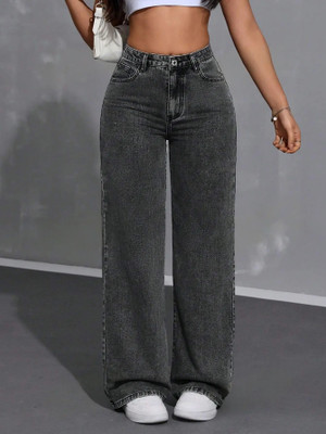 Herway Relaxed Fit Women Black Jeans