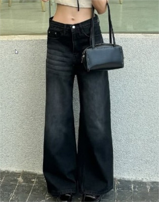 ristey Relaxed Fit Women Black Jeans