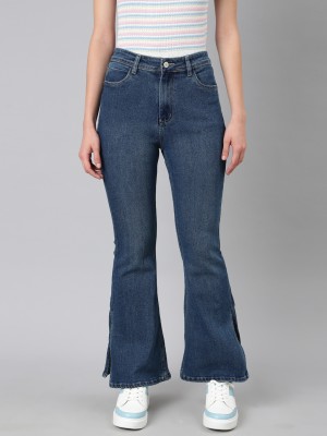 Showoff Boot-Leg Women Dark Blue Jeans