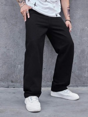 N Club Relaxed Fit Men Black Jeans