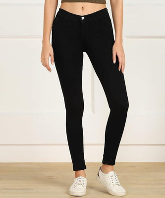 POLON Relaxed Fit Women Black Jeans
