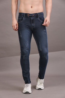 Creatywitty Jogger Fit Men Dark Blue Jeans