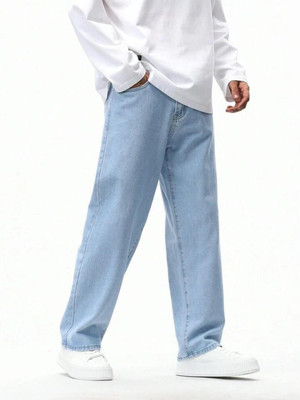 SHIMTEC Straight Fit Men Light Blue Jeans