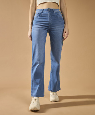 DOLCE CRUDO Boot-Leg Women Blue Jeans